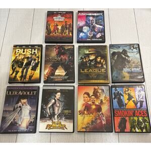 Action Adventure DVD Lot 10 Movies Suicide Squad Shazam